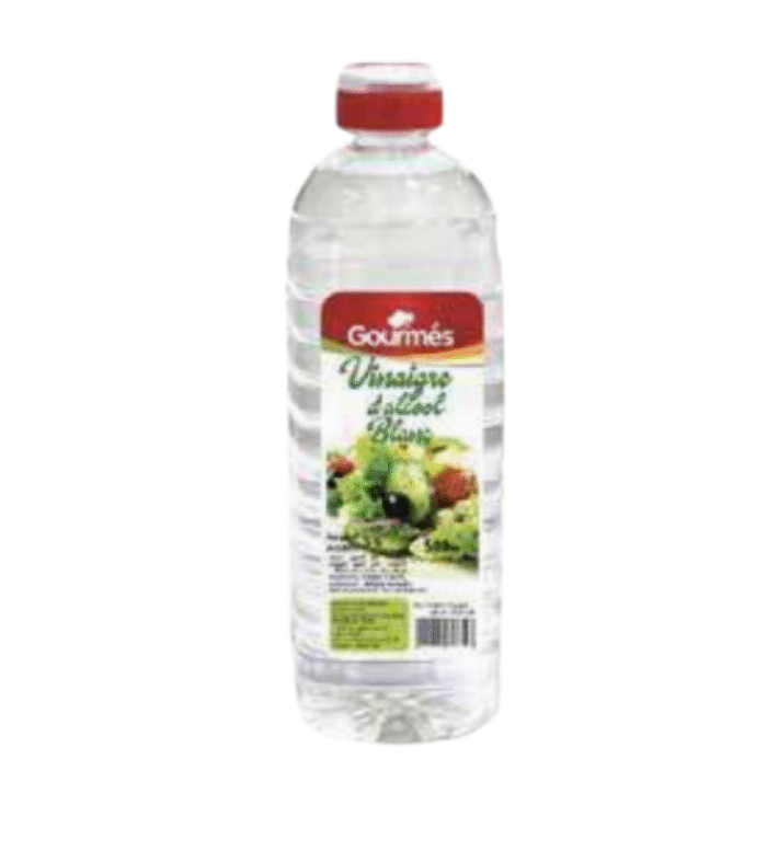 Vinaigre d’alcool blanc – Bouteille 500 ml – Lot de 24 unités – Image 1